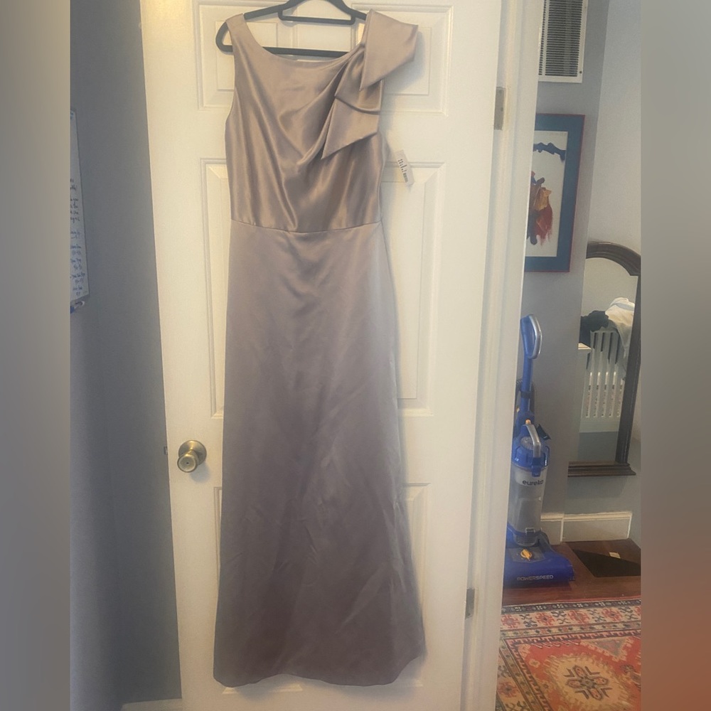 NWT After Six Silver/Grey Gown